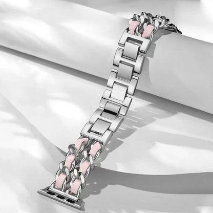 Metal Chain Bracelet for Apple Watch Band iWatch Series Ultra3/2/11/10/9/8/7/6/5/4/SE