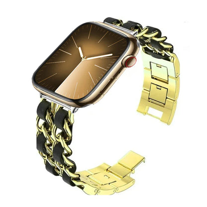 Metal Chain Bracelet for Apple Watch Band iWatch Series Ultra3/2/11/10/9/8/7/6/5/4/SE