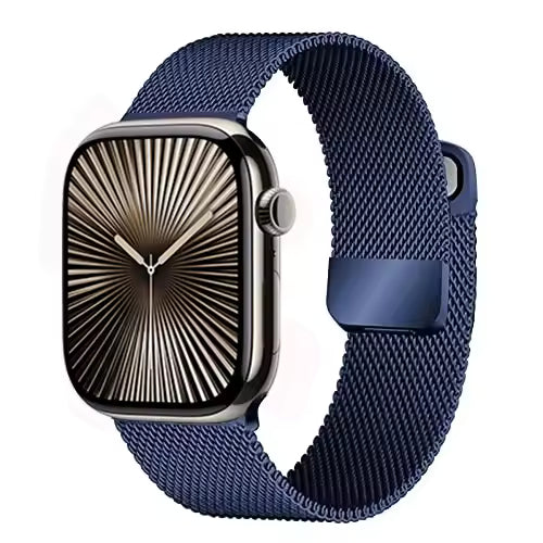 Milanese Double Section Magnetic Strap for Apple Watch Ultra2 Band 49mm 46mm 45mm 41mm 44mm 40mm 42mm Series 10/9/8/7/6/5/4/SE