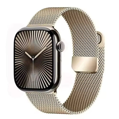 Milanese Double Section Magnetic Strap for Apple Watch Ultra2 Band 49mm 46mm 45mm 41mm 44mm 40mm 42mm Series 10/9/8/7/6/5/4/SE