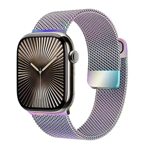 Milanese Double Section Magnetic Strap for Apple Watch Ultra2 Band 49mm 46mm 45mm 41mm 44mm 40mm 42mm Series 10/9/8/7/6/5/4/SE