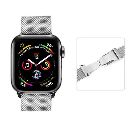 Milanese Metal Bracelet for Apple Watch Band iWatch Series Ultra3/2/9/8/7/6/5/4/11/10/SE