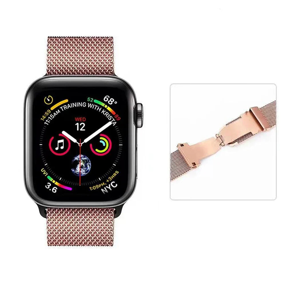 Milanese Metal Bracelet for Apple Watch Band iWatch Series Ultra3/2/9/8/7/6/5/4/11/10/SE