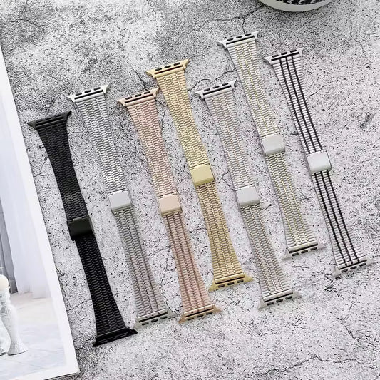 Milanese Stainless Steel Strap for Apple Watch Ultra2 Band 44mm 42mm 40mm 46mm 45mm 41mm Series 6/5/4/3/10/9/8/7/SE