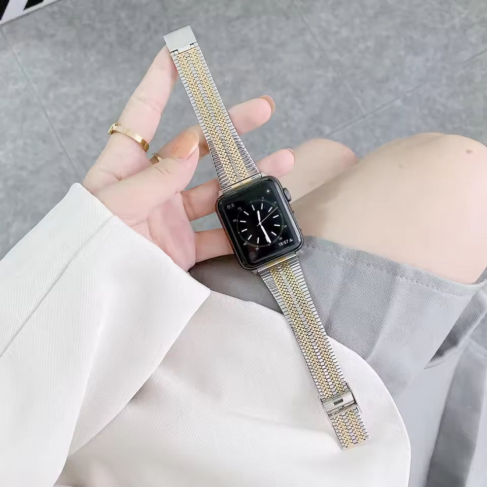 Milanese Stainless Steel Strap for Apple Watch Ultra2 Band 44mm 42mm 40mm 46mm 45mm 41mm Series 6/5/4/3/10/9/8/7/SE