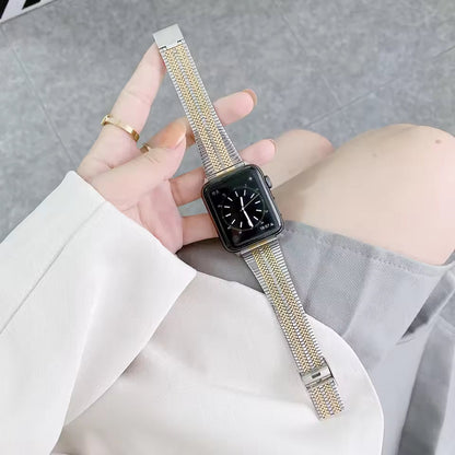 Milanese Stainless Steel Strap for Apple Watch Ultra2 Band 44mm 42mm 40mm 46mm 45mm 41mm Series 6/5/4/3/10/9/8/7/SE