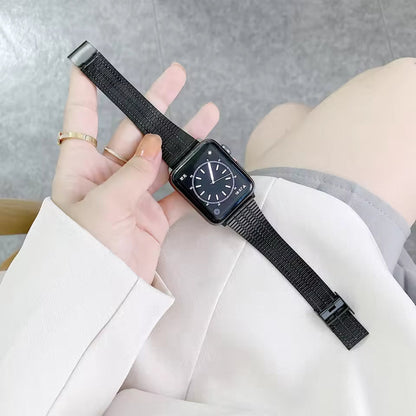 Milanese Stainless Steel Strap for Apple Watch Ultra2 Band 44mm 42mm 40mm 46mm 45mm 41mm Series 6/5/4/3/10/9/8/7/SE