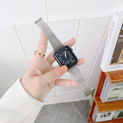 Milanese Stainless Steel Strap for Apple Watch Ultra2 Band 44mm 42mm 40mm 46mm 45mm 41mm Series 6/5/4/3/10/9/8/7/SE