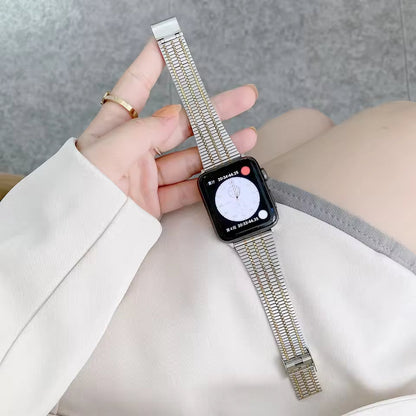 Milanese Stainless Steel Strap for Apple Watch Ultra2 Band 44mm 42mm 40mm 46mm 45mm 41mm Series 6/5/4/3/10/9/8/7/SE