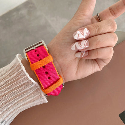 Nylon Bracelet for Apple Watch Ultra 3/2/1 Band 46mm 42mm 45mm 44mm  41mm 40mm Series 11/10/9/8/7/6/5/4/SE