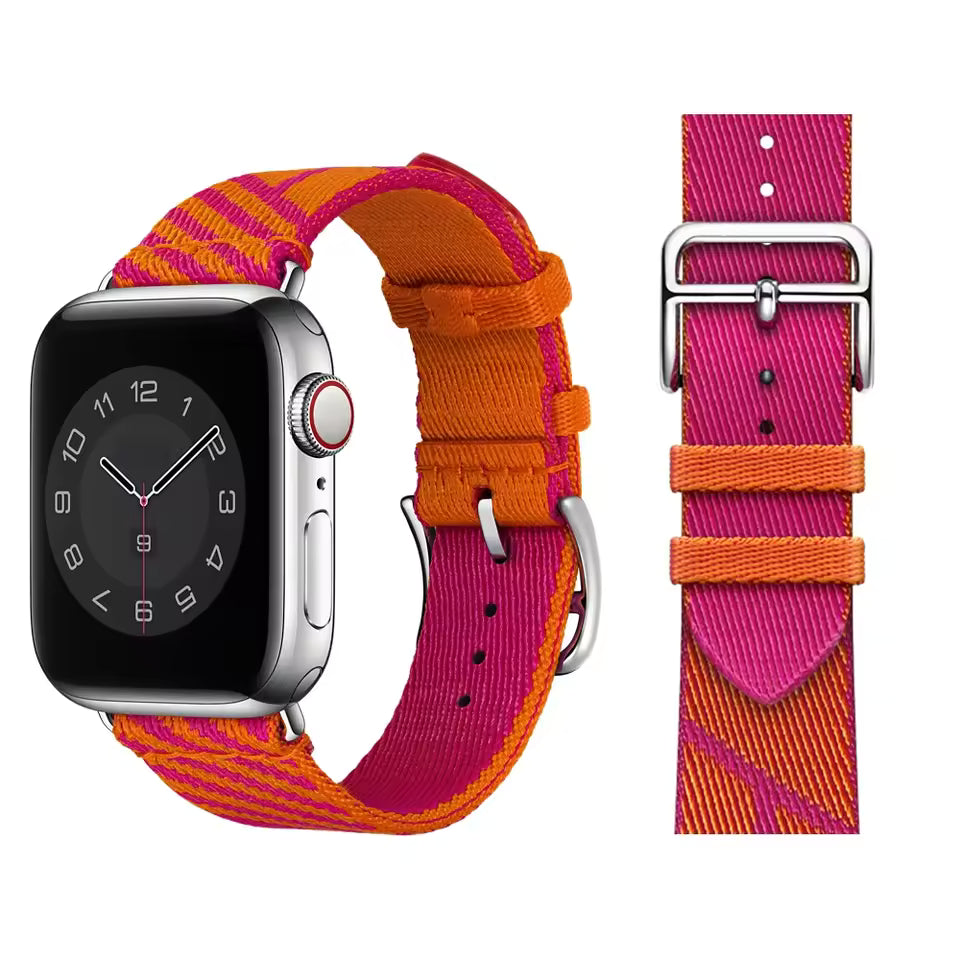 Nylon Bracelet for Apple Watch Ultra 3/2/1 Band 46mm 42mm 45mm 44mm  41mm 40mm Series 11/10/9/8/7/6/5/4/SE