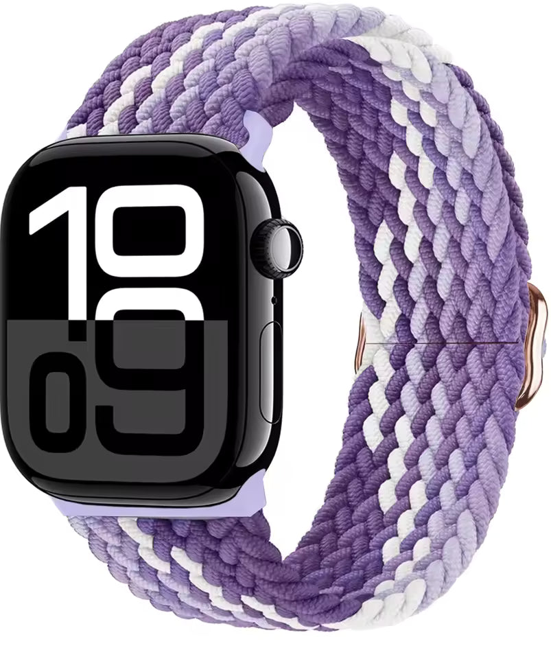 Nylon Braided Loop Elastic Strap for Apple Watch Band iWatch Series Ultra/2/10/9/8/7/6/5/4/SE/3