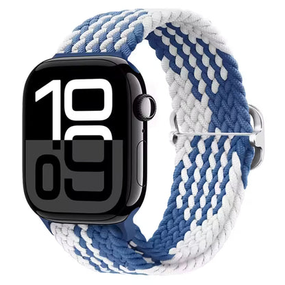 Nylon Braided Loop Elastic Strap for Apple Watch Band iWatch Series Ultra/2/10/9/8/7/6/5/4/SE/3