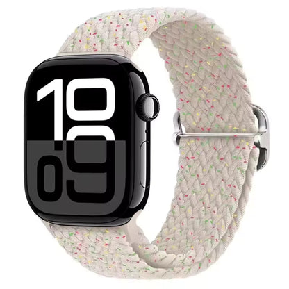Nylon Braided Loop Elastic Strap for Apple Watch Band iWatch Series Ultra/2/10/9/8/7/6/5/4/SE/3