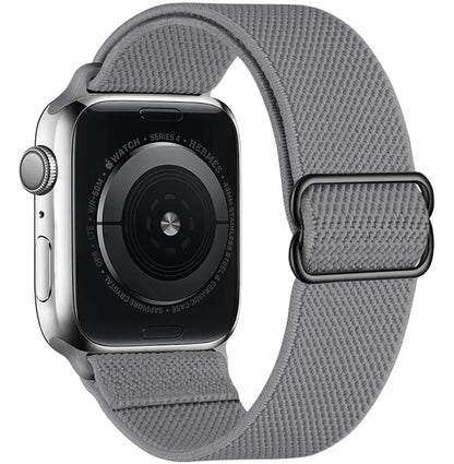 Nylon Elastic Bracelet for Apple Watch Ultra 2 Band 49mm 45mm 41mm 44mm 40mm 46mm 42mm Series 10/9/8/7/6/5/4/SE2