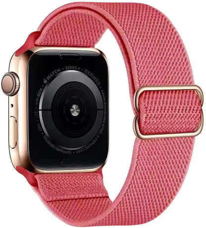 Nylon Elastic Bracelet for Apple Watch Ultra 2 Band 49mm 45mm 41mm 44mm 40mm 46mm 42mm Series 10/9/8/7/6/5/4/SE2