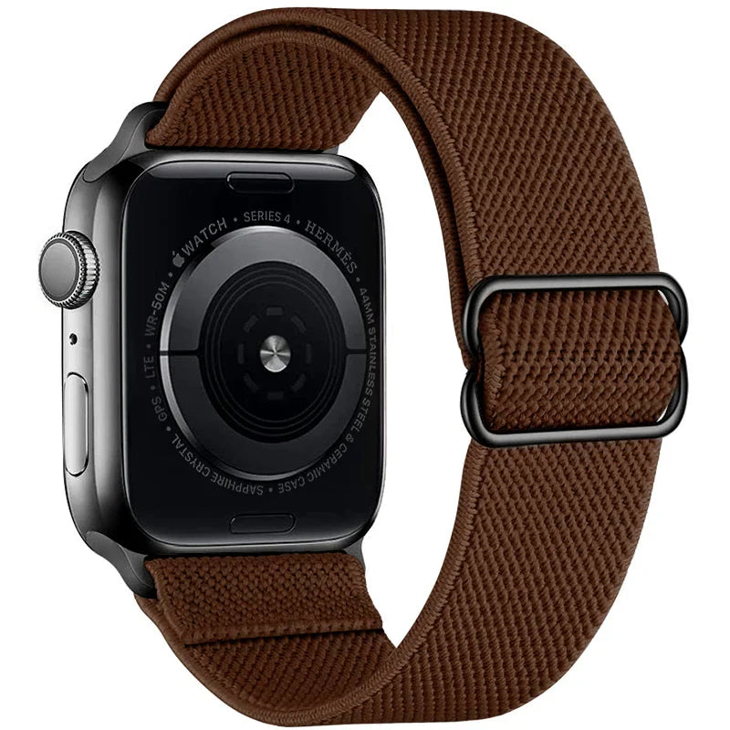 Nylon Elastic Bracelet for Apple Watch Ultra 2 Band 49mm 45mm 41mm 44mm 40mm 46mm 42mm Series 10/9/8/7/6/5/4/SE2