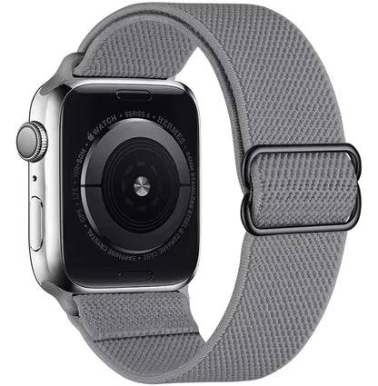 Nylon Elastic Loop Strap for Apple Watch Ultra Band 49mm 46mm 45mm 41mm 44mm 42mm 40mm Series 10/9/8/7/6/5/4/SE