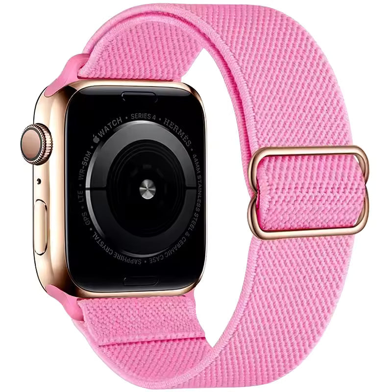 Nylon Elastic Loop Strap for Apple Watch Ultra Band 49mm 46mm 45mm 41mm 44mm 42mm 40mm Series 10/9/8/7/6/5/4/SE