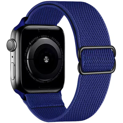 Nylon Elastic Loop Strap for Apple Watch Ultra Band 49mm 46mm 45mm 41mm 44mm 42mm 40mm Series 10/9/8/7/6/5/4/SE