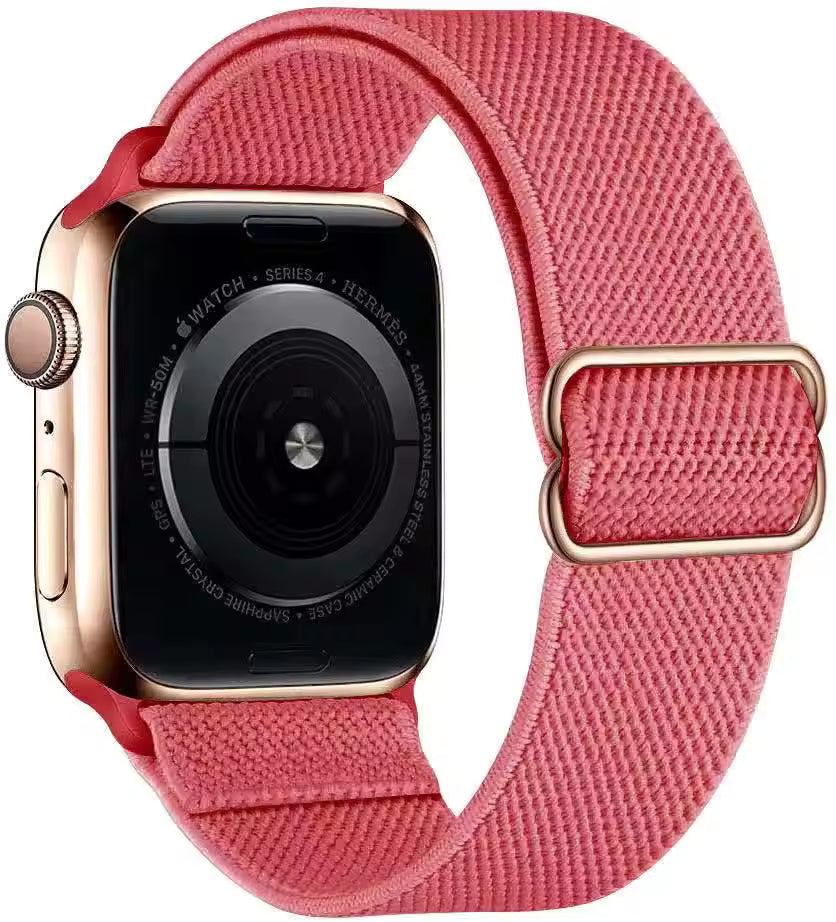Nylon Elastic Loop Strap for Apple Watch Ultra Band 49mm 46mm 45mm 41mm 44mm 42mm 40mm Series 10/9/8/7/6/5/4/SE