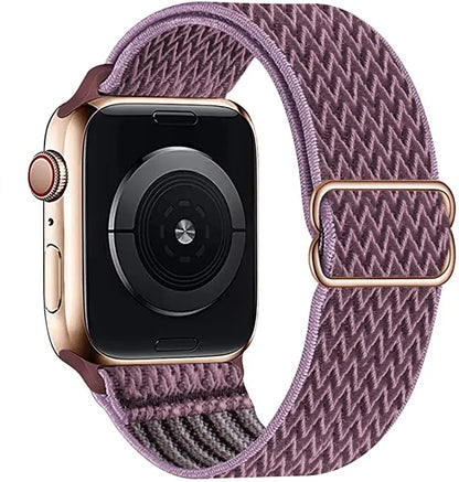 Nylon Elastic Loop Strap for Apple Watch Ultra Band 49mm 46mm 45mm 41mm 44mm 42mm 40mm Series 10/9/8/7/6/5/4/SE