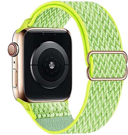 Nylon Elastic Loop Strap for Apple Watch Ultra Band 49mm 46mm 45mm 41mm 44mm 42mm 40mm Series 10/9/8/7/6/5/4/SE