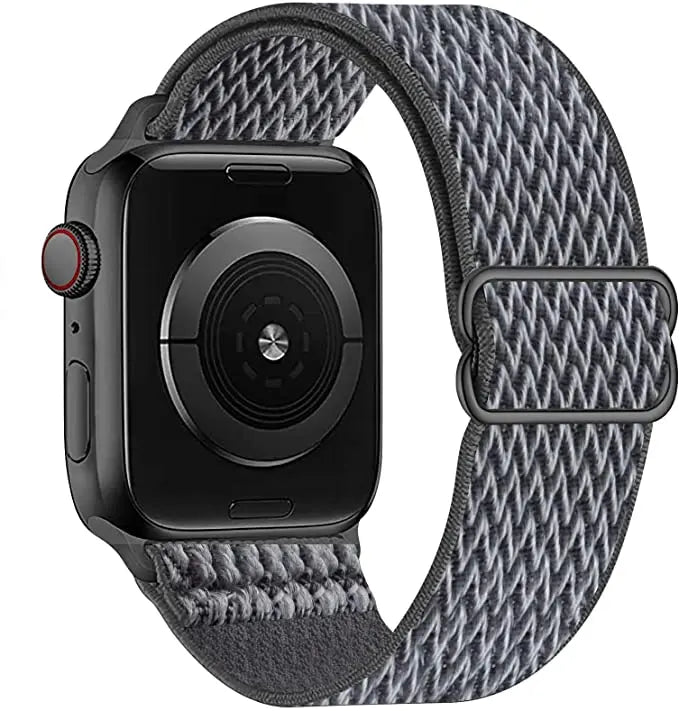 Nylon Elastic Loop Strap for Apple Watch Ultra Band 49mm 46mm 45mm 41mm 44mm 42mm 40mm Series 10/9/8/7/6/5/4/SE