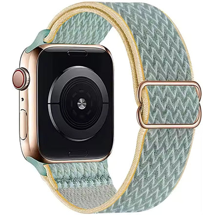 Nylon Elastic Loop Strap for Apple Watch Ultra Band 49mm 46mm 45mm 41mm 44mm 42mm 40mm Series 10/9/8/7/6/5/4/SE