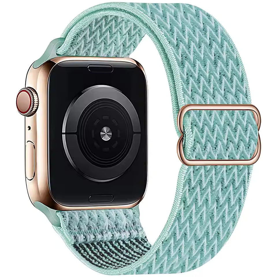 Nylon Elastic Loop Strap for Apple Watch Ultra Band 49mm 46mm 45mm 41mm 44mm 42mm 40mm Series 10/9/8/7/6/5/4/SE