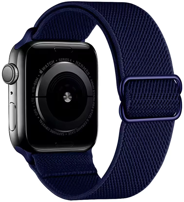 Nylon Elastic Loop Strap for Apple Watch Ultra Band 49mm 46mm 45mm 41mm 44mm 42mm 40mm Series 10/9/8/7/6/5/4/SE