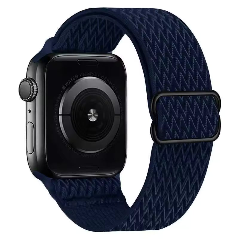 Nylon Elastic Loop Strap for Apple Watch Ultra Band 49mm 46mm 45mm 41mm 44mm 42mm 40mm Series 10/9/8/7/6/5/4/SE