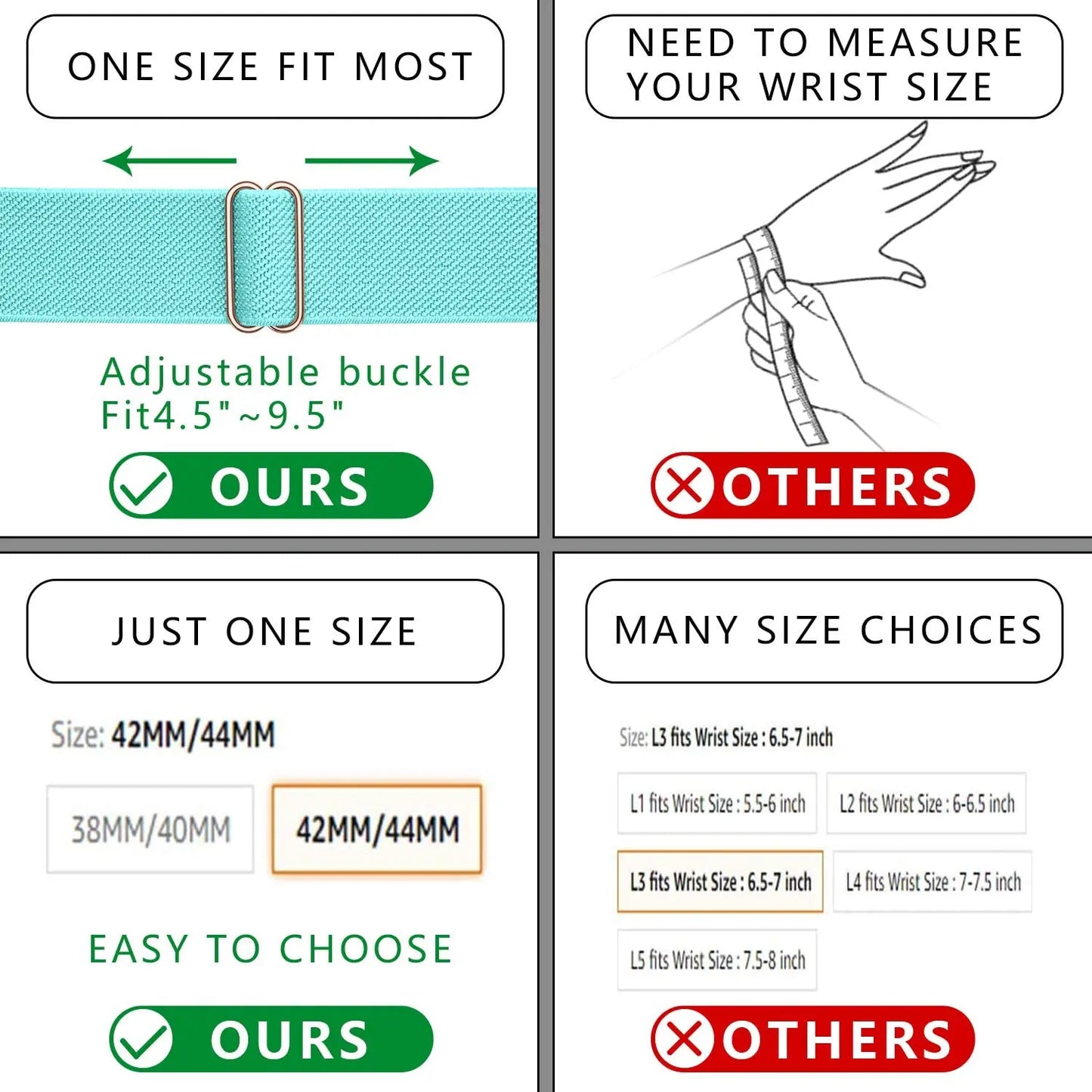 Nylon Elastic Loop Strap for Apple Watch Ultra Band 49mm 46mm 45mm 41mm 44mm 42mm 40mm Series 10/9/8/7/6/5/4/SE