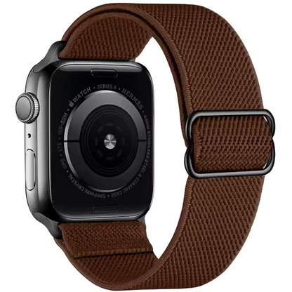 Nylon Elastic Loop Strap for Apple Watch Ultra Band 49mm 46mm 45mm 41mm 44mm 42mm 40mm Series 10/9/8/7/6/5/4/SE