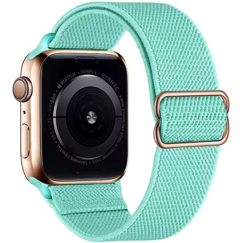 Nylon Elastic Loop Strap for Apple Watch Ultra Band 49mm 46mm 45mm 41mm 44mm 42mm 40mm Series 10/9/8/7/6/5/4/SE