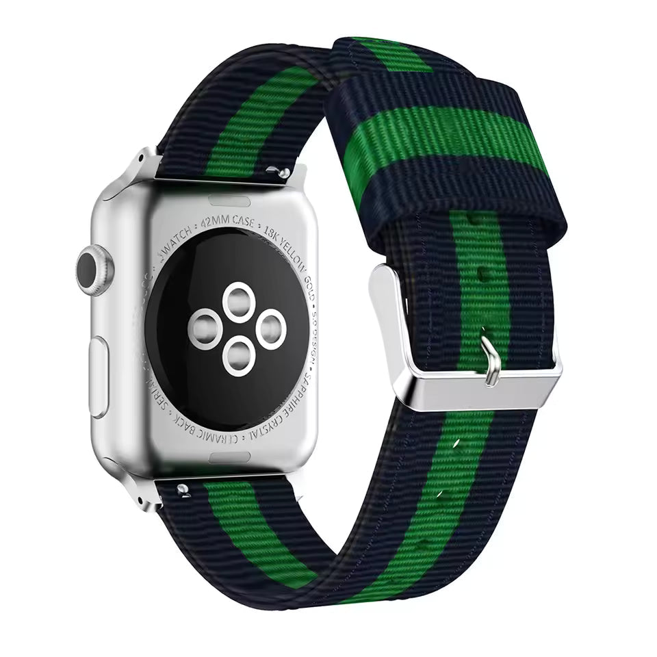 Nylon Sport Strap for Apple Watch Ultra Band 46mm 45mm 49mm 44mm 41mm 40mm 42mm Series 11/10/9/8/7/6/5/4/SE3