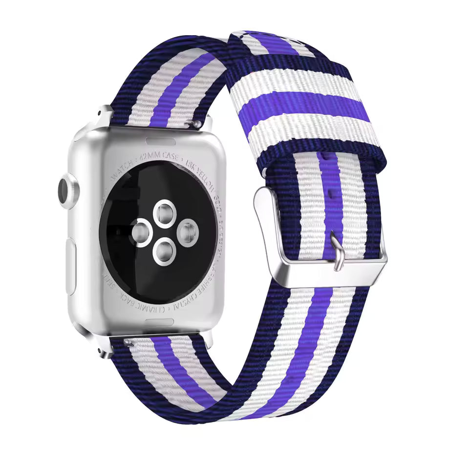 Nylon Sport Strap for Apple Watch Ultra Band 46mm 45mm 49mm 44mm 41mm 40mm 42mm Series 11/10/9/8/7/6/5/4/SE3
