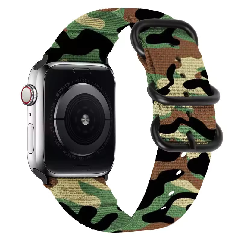 Nylon Sport Strap for Apple Watch Ultra Band 46mm 45mm 49mm 44mm 41mm 40mm 42mm Series 11/10/9/8/7/6/5/4/SE3