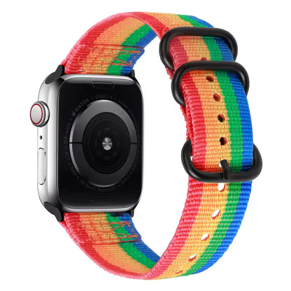 Nylon Sport Strap for Apple Watch Ultra Band 46mm 45mm 49mm 44mm 41mm 40mm 42mm Series 11/10/9/8/7/6/5/4/SE3