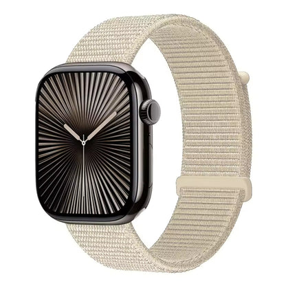 Nylon Sports Loop Bracelet for Apple Watch Ultra2 Band 49mm 46mm 45mm 44mm 42mm 41mm 40mm Series 10/9/8/7/6/5/4/3/SE2