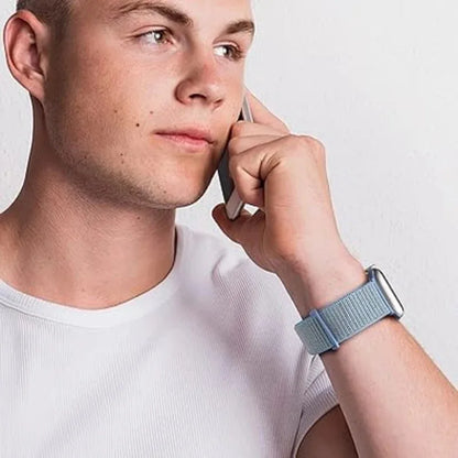 Nylon Sports Loop Bracelet for Apple Watch Ultra2 Band 49mm 46mm 45mm 44mm 42mm 41mm 40mm Series 10/9/8/7/6/5/4/3/SE2