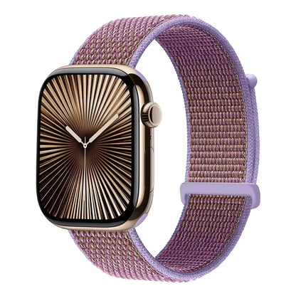 Nylon Sports Loop Bracelet for Apple Watch Ultra2 Band 49mm 46mm 45mm 44mm 42mm 41mm 40mm Series 10/9/8/7/6/5/4/3/SE2