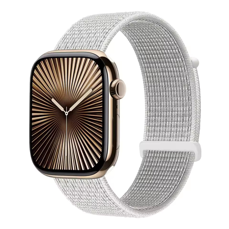 Nylon Sports Loop Bracelet for Apple Watch Ultra2 Band 49mm 46mm 45mm 44mm 42mm 41mm 40mm Series 10/9/8/7/6/5/4/3/SE2