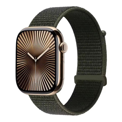 Nylon Sports Loop Bracelet for Apple Watch Ultra2 Band 49mm 46mm 45mm 44mm 42mm 41mm 40mm Series 10/9/8/7/6/5/4/3/SE2