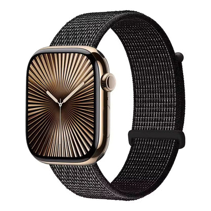 Nylon Sports Loop Bracelet for Apple Watch Ultra2 Band 49mm 46mm 45mm 44mm 42mm 41mm 40mm Series 10/9/8/7/6/5/4/3/SE2