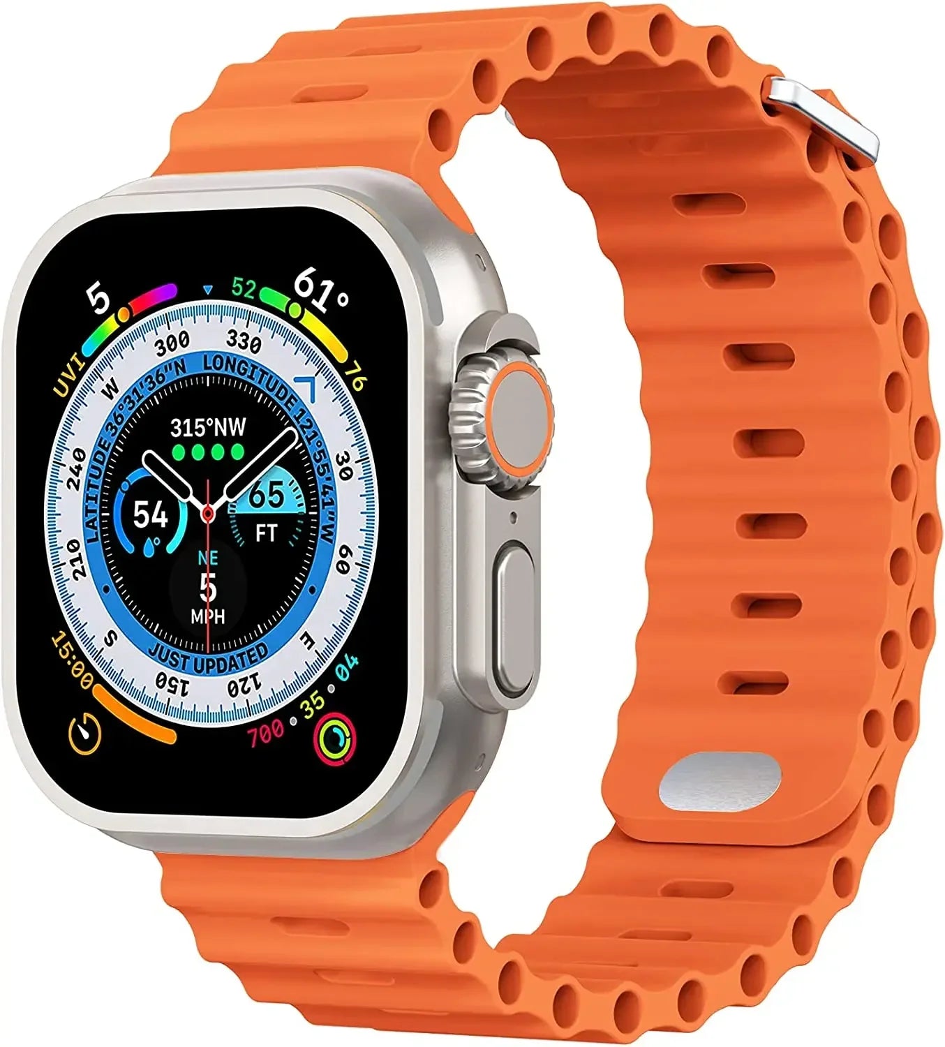 Ocean Silicone Strap for Apple Watch Ultra Band 49mm 46mm 45mm 41mm 44mm 40mm 42mm Series 11/10/9/8/7/6/5/4/SE