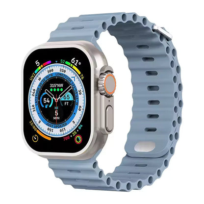 Ocean Silicone Strap for Apple Watch Ultra Band 49mm 46mm 45mm 41mm 44mm 40mm 42mm Series 11/10/9/8/7/6/5/4/SE