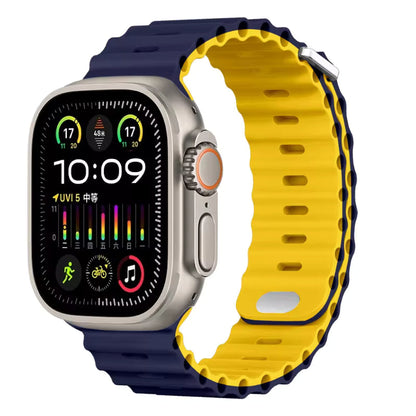 Ocean Silicone Strap for Apple Watch Ultra Band 49mm 46mm 45mm 41mm 44mm 40mm 42mm Series 11/10/9/8/7/6/5/4/SE