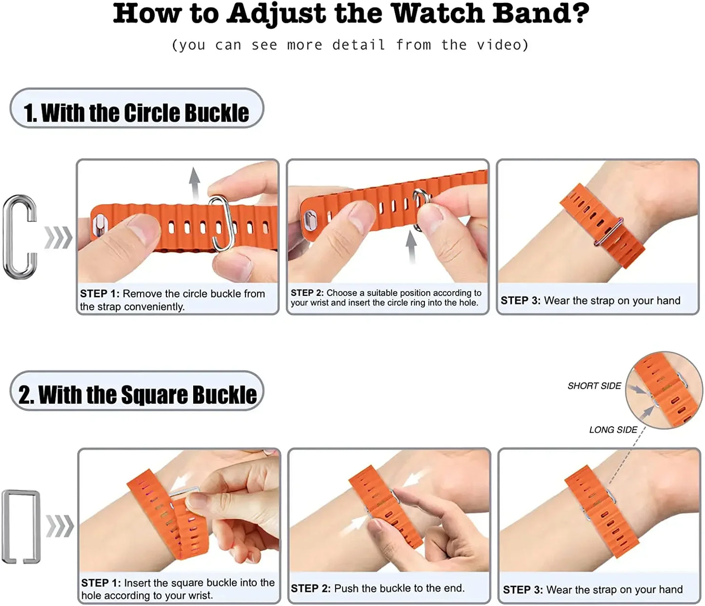 Ocean Silicone Strap for Apple Watch Ultra Band 49mm 46mm 45mm 41mm 44mm 40mm 42mm Series 11/10/9/8/7/6/5/4/SE