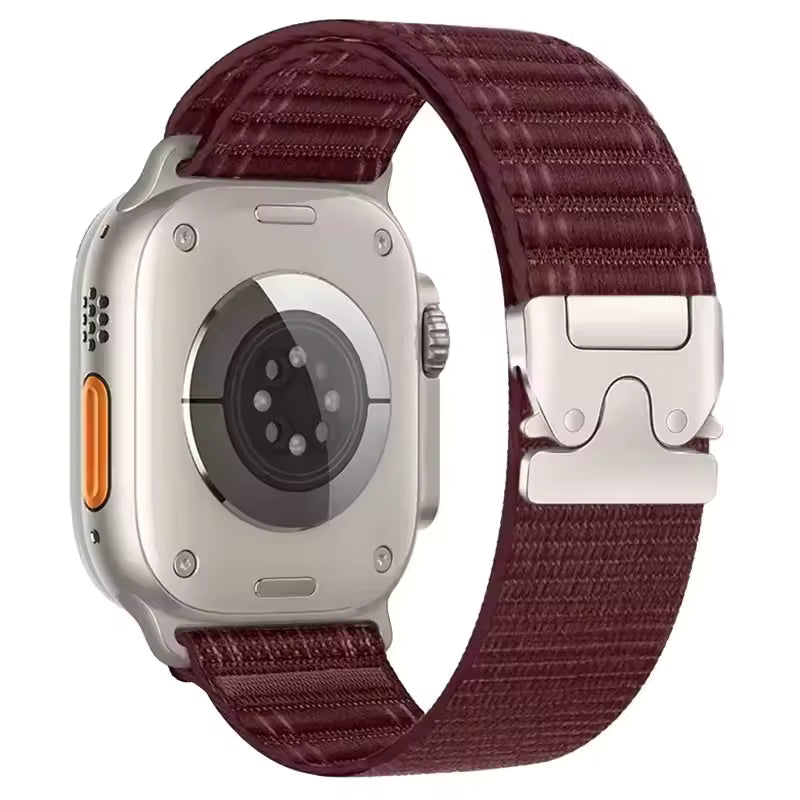 Parachute Elastic Nylon Strap for Apple Watch Band iWatch Series Ultra3/2/11/10/9/8/7/6/5/SE